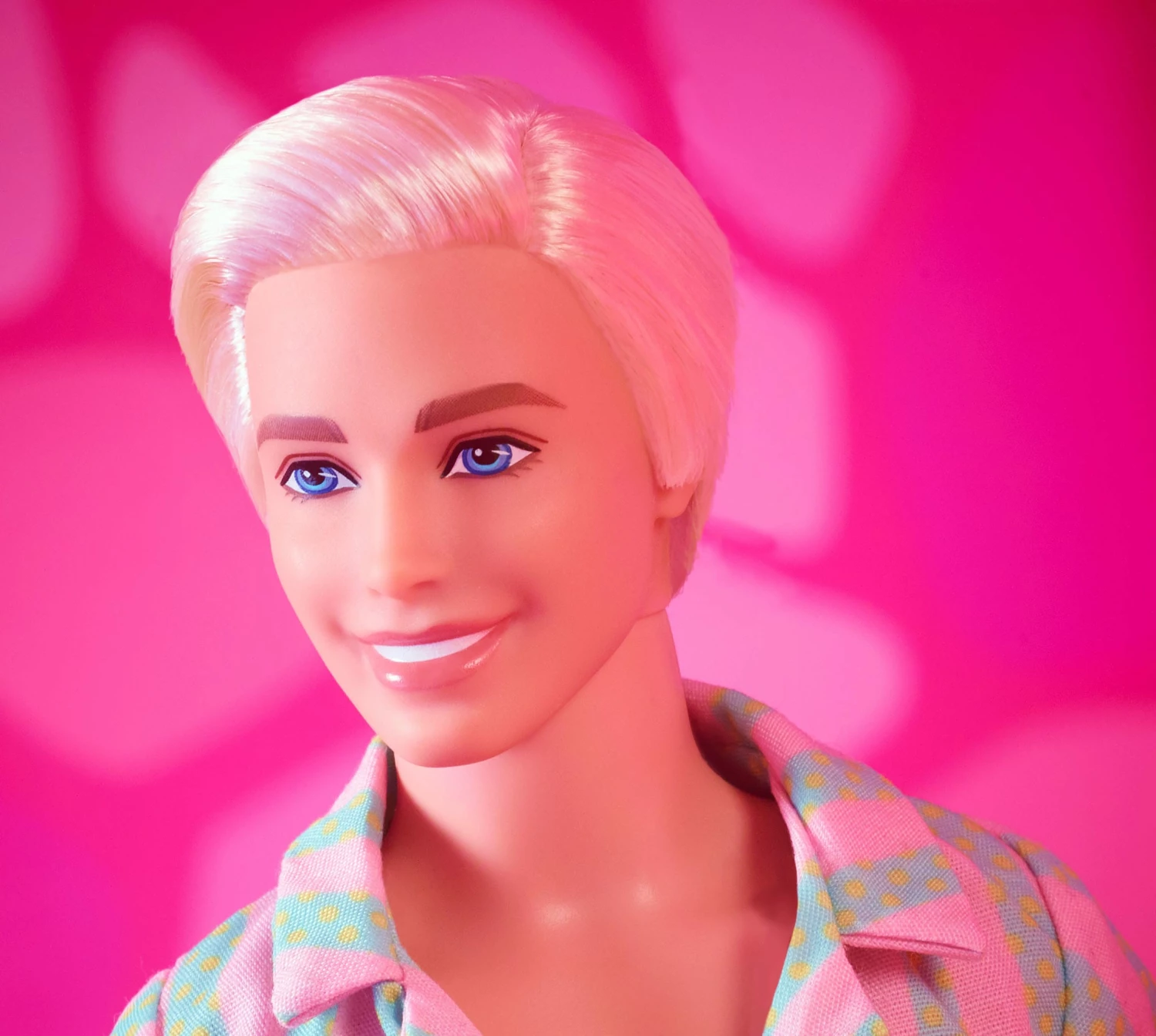 Barbie The Movie Ken Doll Wearing Pastel Striped Beach Matching Set - Image 16