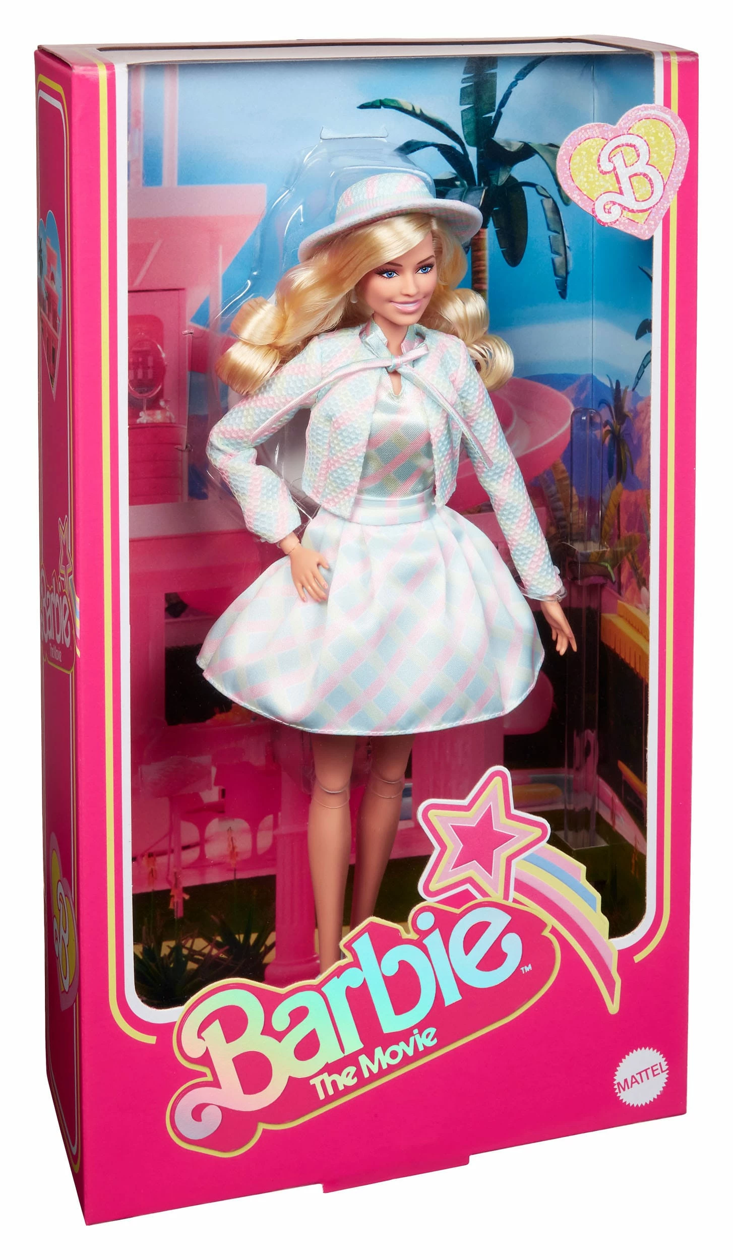 Barbie The Movie Doll Margot Robbie As Barbie In Plaid Matching Set - Image 9