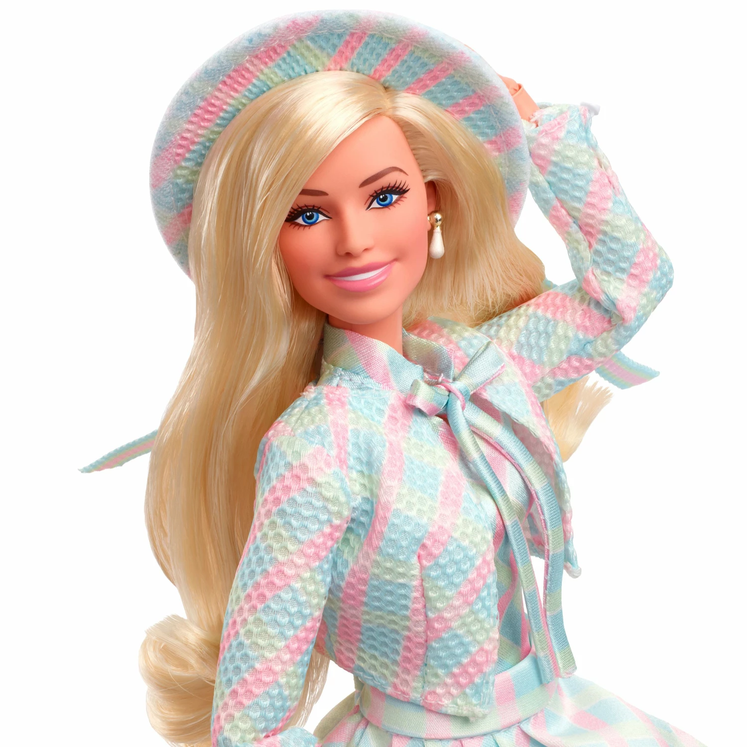Barbie The Movie Doll Margot Robbie As Barbie In Plaid Matching Set - Image 6