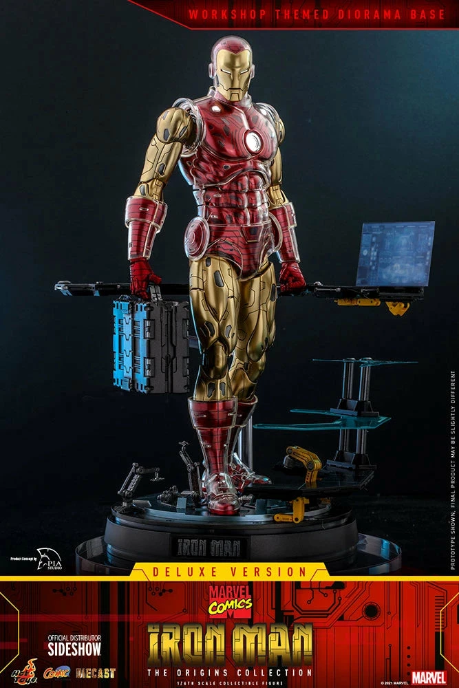 Hot Toys Marvel Comics The Origin Collection 1/6th Scale Deluxe Iron Man Figure - Image 4