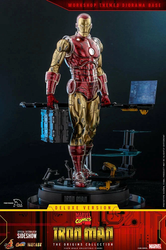 Hot Toys Marvel Comics The Origin Collection Deluxe Iron Man 1/6th Scale Figure - Image 4