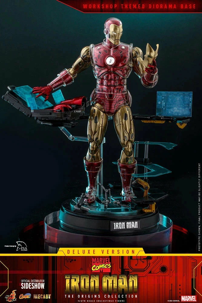 Hot Toys Marvel Comics The Origin Collection Deluxe Iron Man 1/6th Scale Figure - Image 5