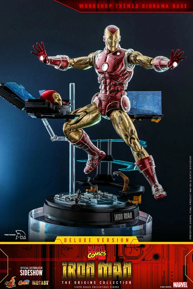 Hot Toys Marvel Comics The Origin Collection 1/6th Scale Deluxe Iron Man Figure - Image 17