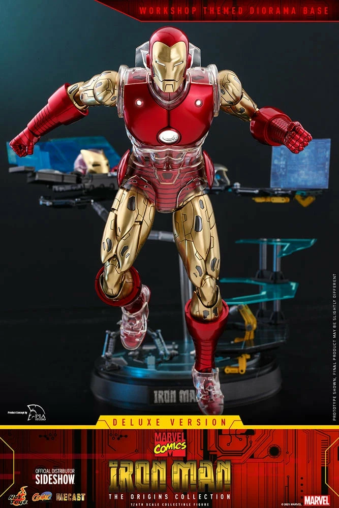 Hot Toys Marvel Comics The Origin Collection 1/6th Scale Deluxe Iron Man Figure - Image 6