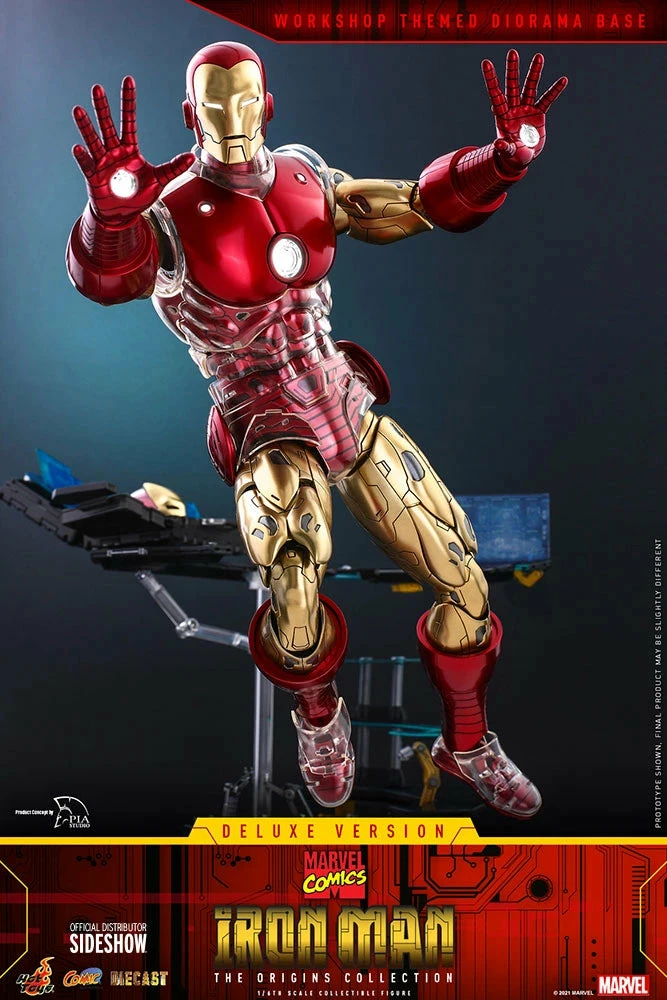 Hot Toys Marvel Comics The Origin Collection 1/6th Scale Deluxe Iron Man Figure - Image 18