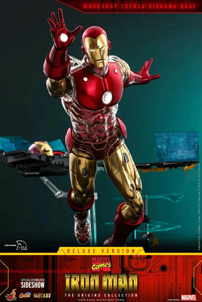 Hot Toys Marvel Comics The Origin Collection Deluxe Iron Man 1/6th Scale Figure - Image 7