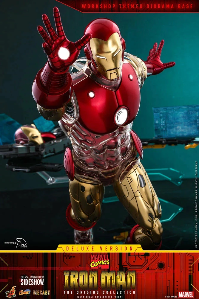 Hot Toys Marvel Comics The Origin Collection Deluxe Iron Man 1/6th Scale Figure - Image 11