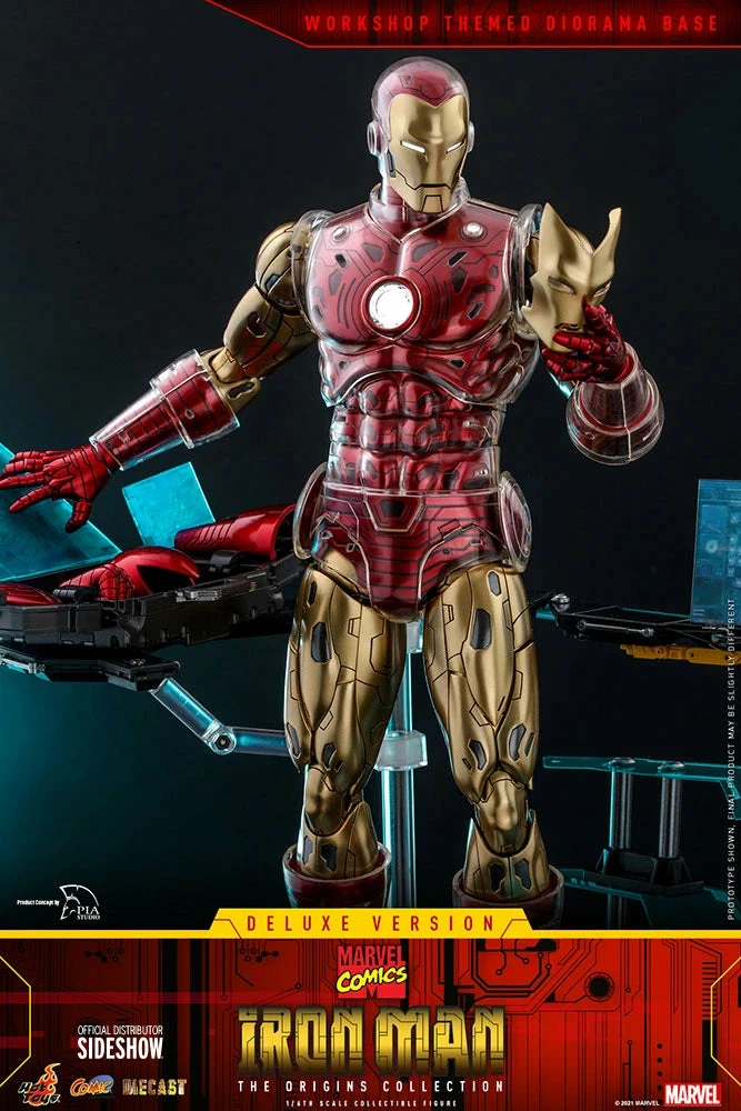 Hot Toys Marvel Comics The Origin Collection 1/6th Scale Deluxe Iron Man Figure - Image 12
