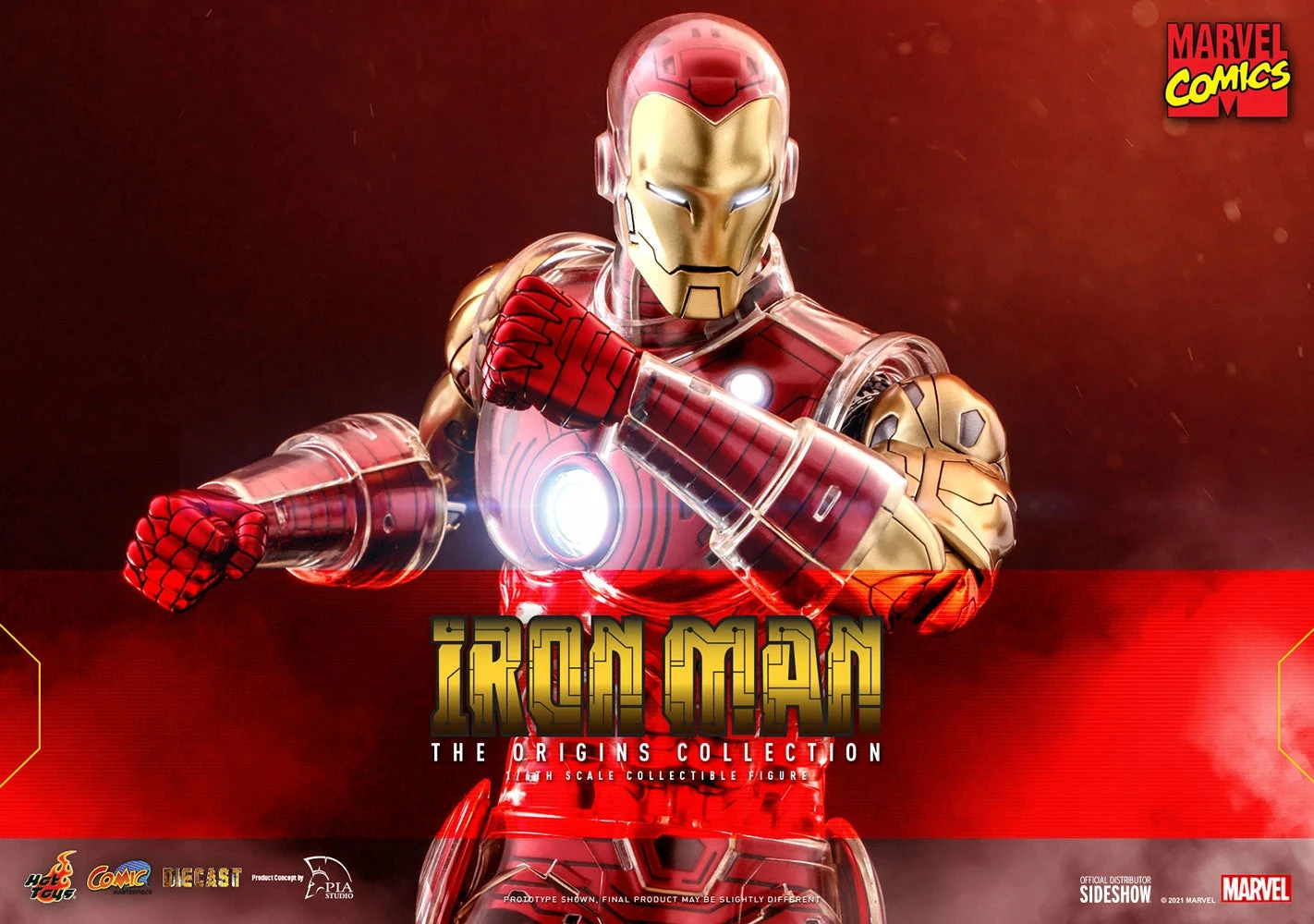 Hot Toys Marvel Comics The Origin Collection 1/6th Scale Iron Man Figure