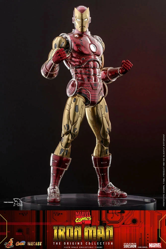 Hot Toys Marvel Comics The Origin Collection 1/6th Scale Iron Man Figure - Image 9
