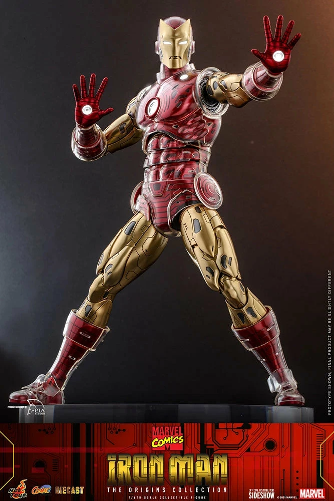 Hot Toys Marvel Comics The Origin Collection 1/6th Scale Iron Man Figure - Image 8