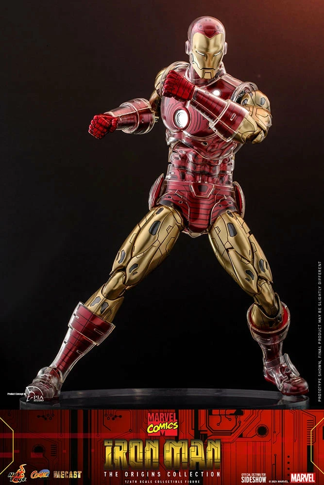 Hot Toys Marvel Comics The Origin Collection 1/6th Scale Iron Man Figure - Image 5