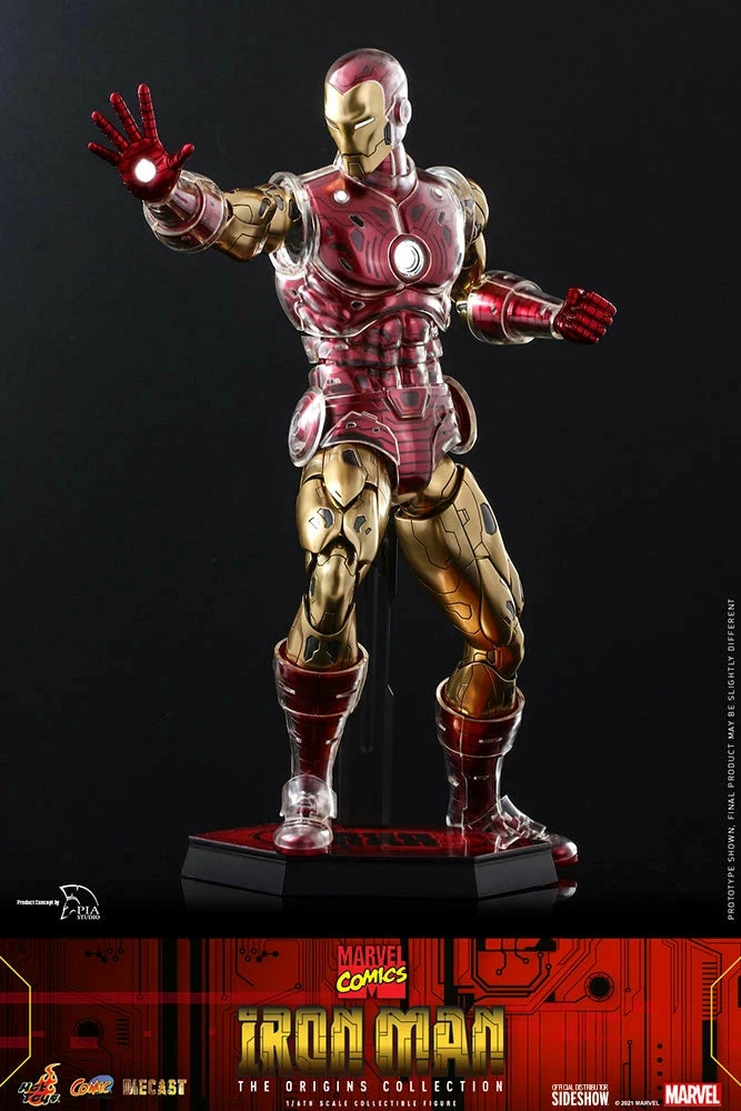 Hot Toys Marvel Comics The Origin Collection 1/6th Scale Iron Man Figure - Image 10
