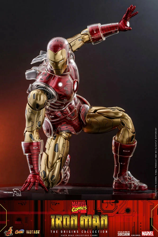 Hot Toys Marvel Comics The Origin Collection 1/6th Scale Iron Man Figure - Image 13