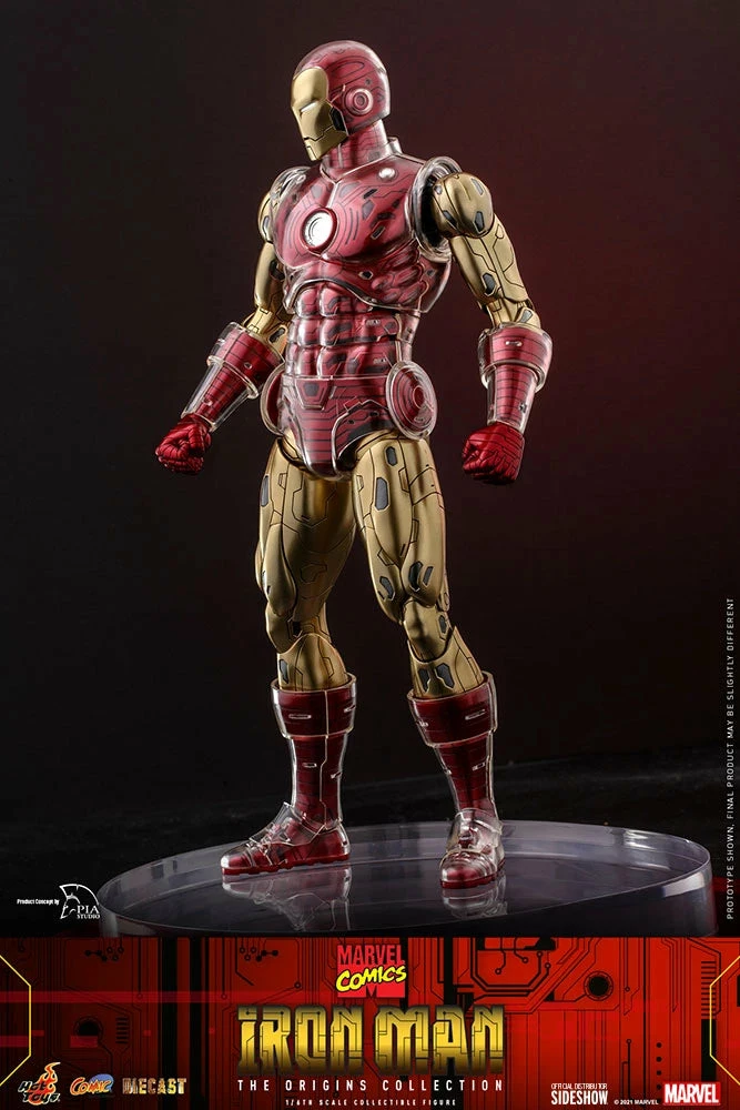 Hot Toys Marvel Comics The Origin Collection 1/6th Scale Iron Man Figure - Image 12