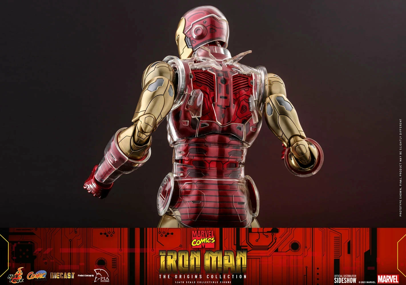 Hot Toys Marvel Comics The Origin Collection 1/6th Scale Iron Man Figure - Image 18