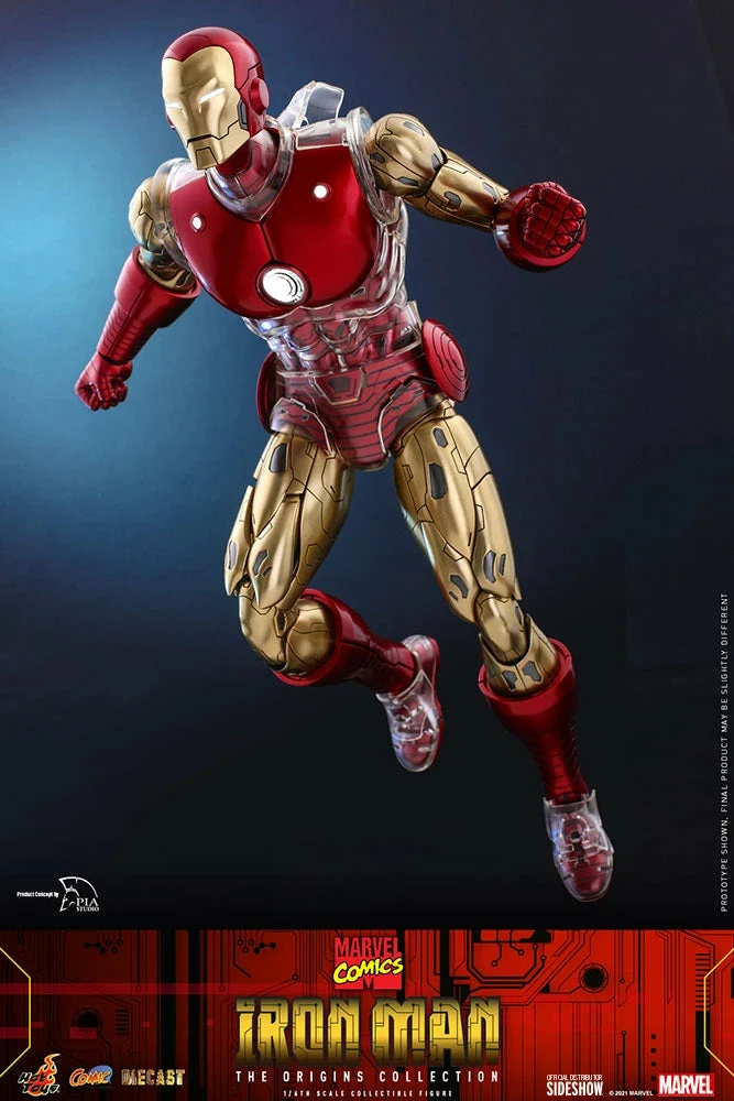 Hot Toys Marvel Comics The Origin Collection 1/6th Scale Iron Man Figure - Image 17