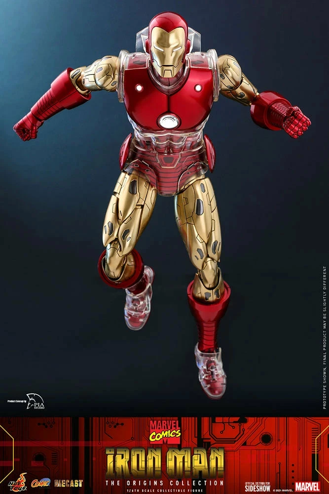 Hot Toys Marvel Comics The Origin Collection 1/6th Scale Iron Man Figure - Image 16