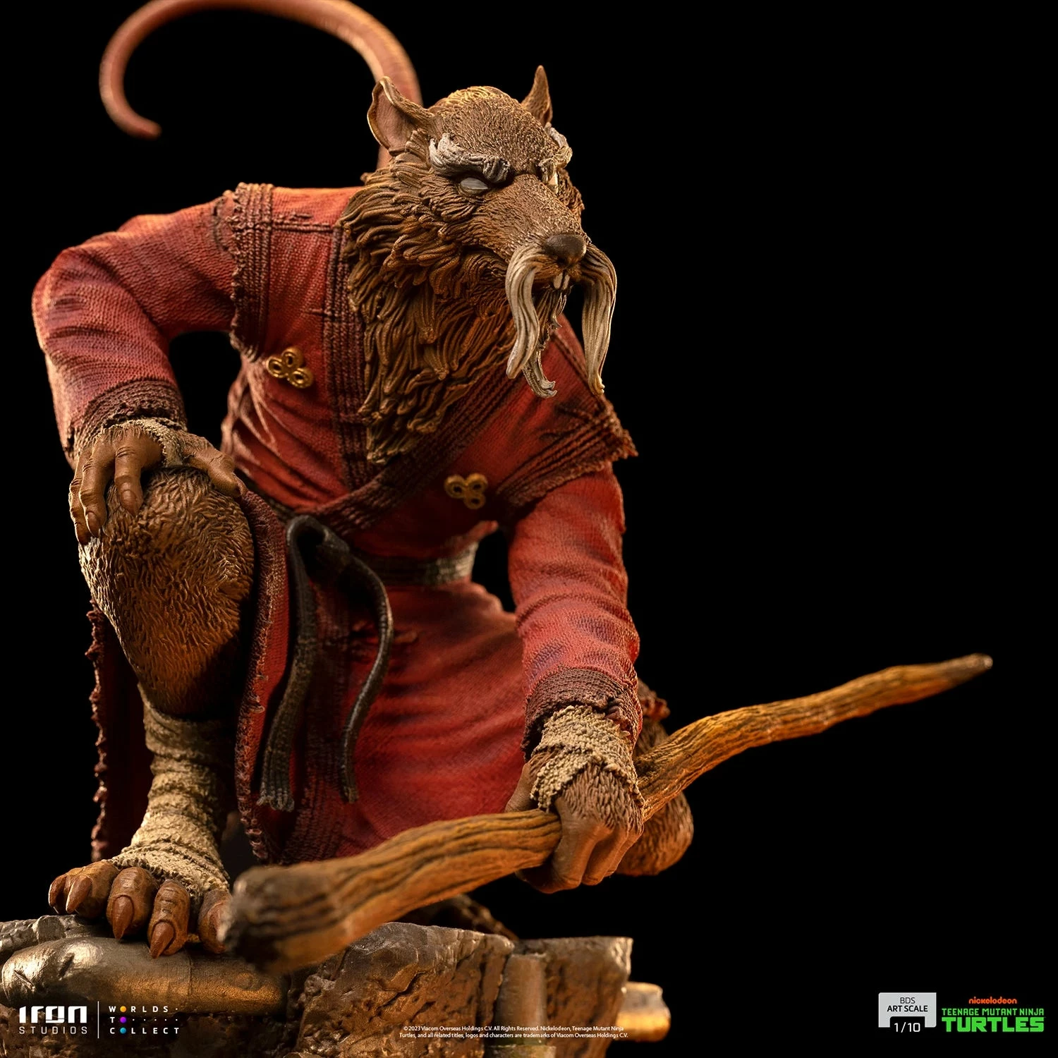 Iron Studios Teenage Mutant Ninja Turtles Battle Diorama Series Splinter 1/10 Art Scale Statue - Image 7