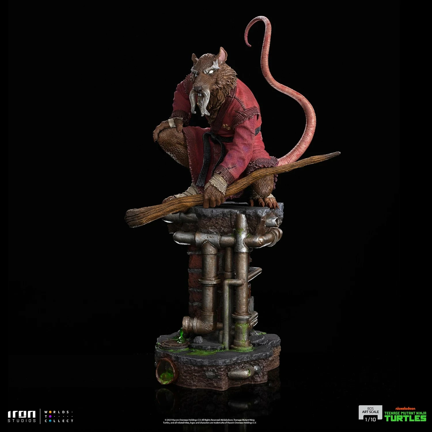 Iron Studios Teenage Mutant Ninja Turtles Battle Diorama Series Splinter 1/10 Art Scale Statue - Image 10