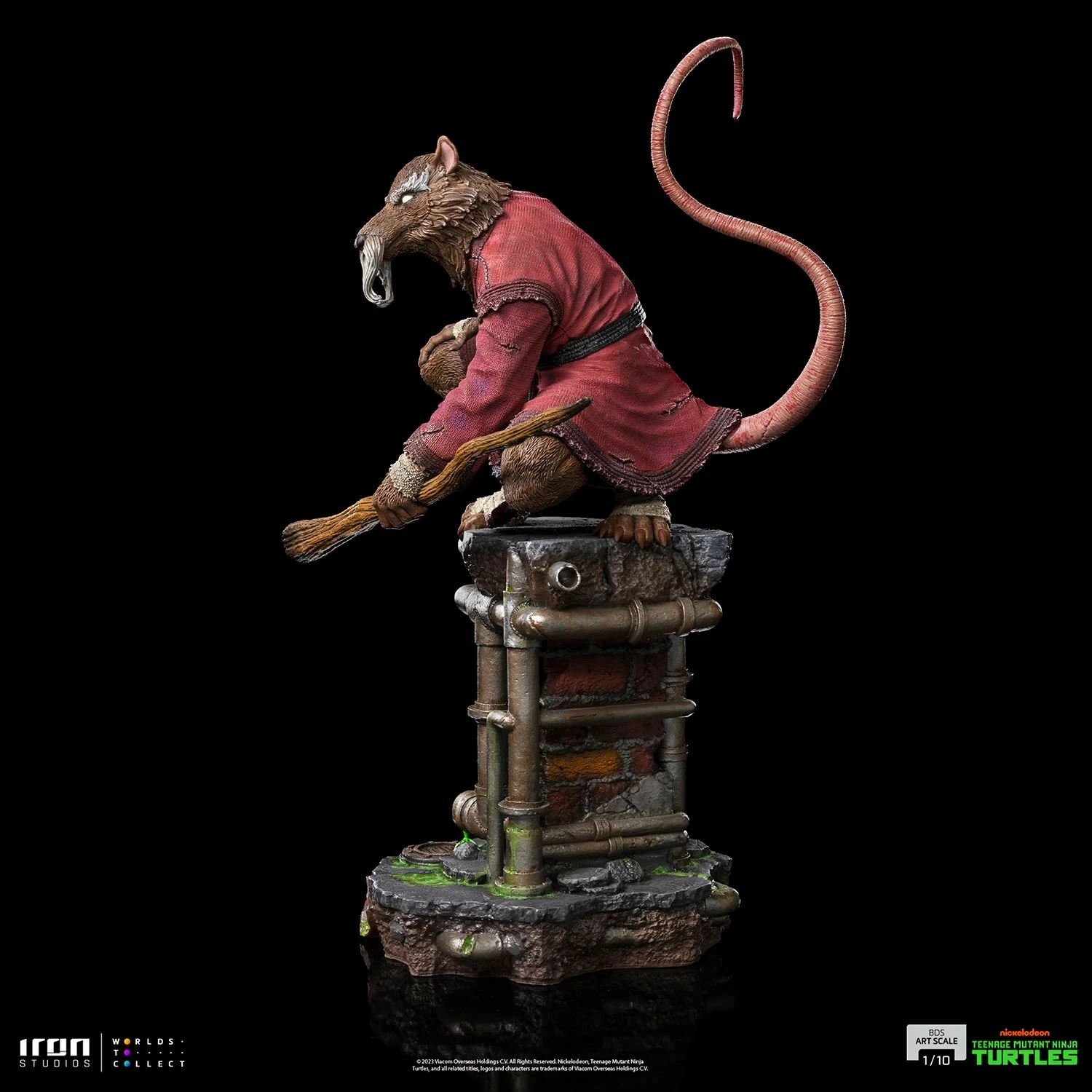 Iron Studios Teenage Mutant Ninja Turtles Battle Diorama Series Splinter 1/10 Art Scale Statue - Image 17