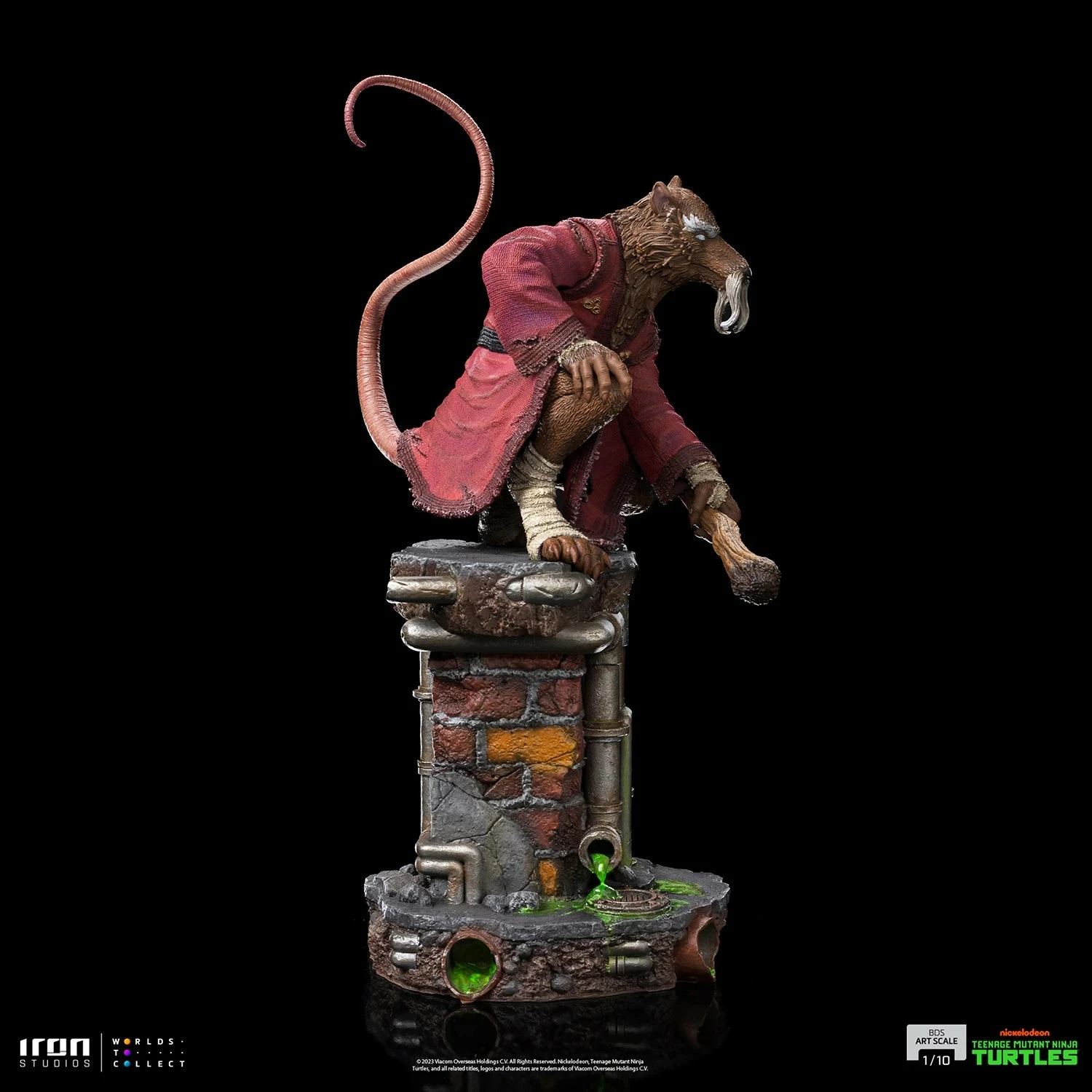 Iron Studios Teenage Mutant Ninja Turtles Battle Diorama Series Splinter 1/10 Art Scale Statue - Image 11