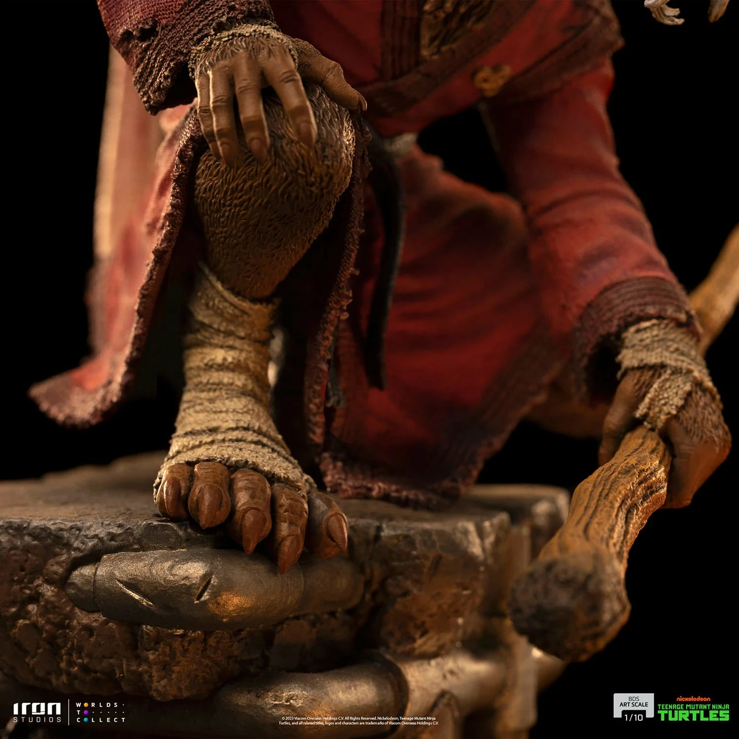 Iron Studios Teenage Mutant Ninja Turtles Battle Diorama Series Splinter 1/10 Art Scale Statue - Image 19