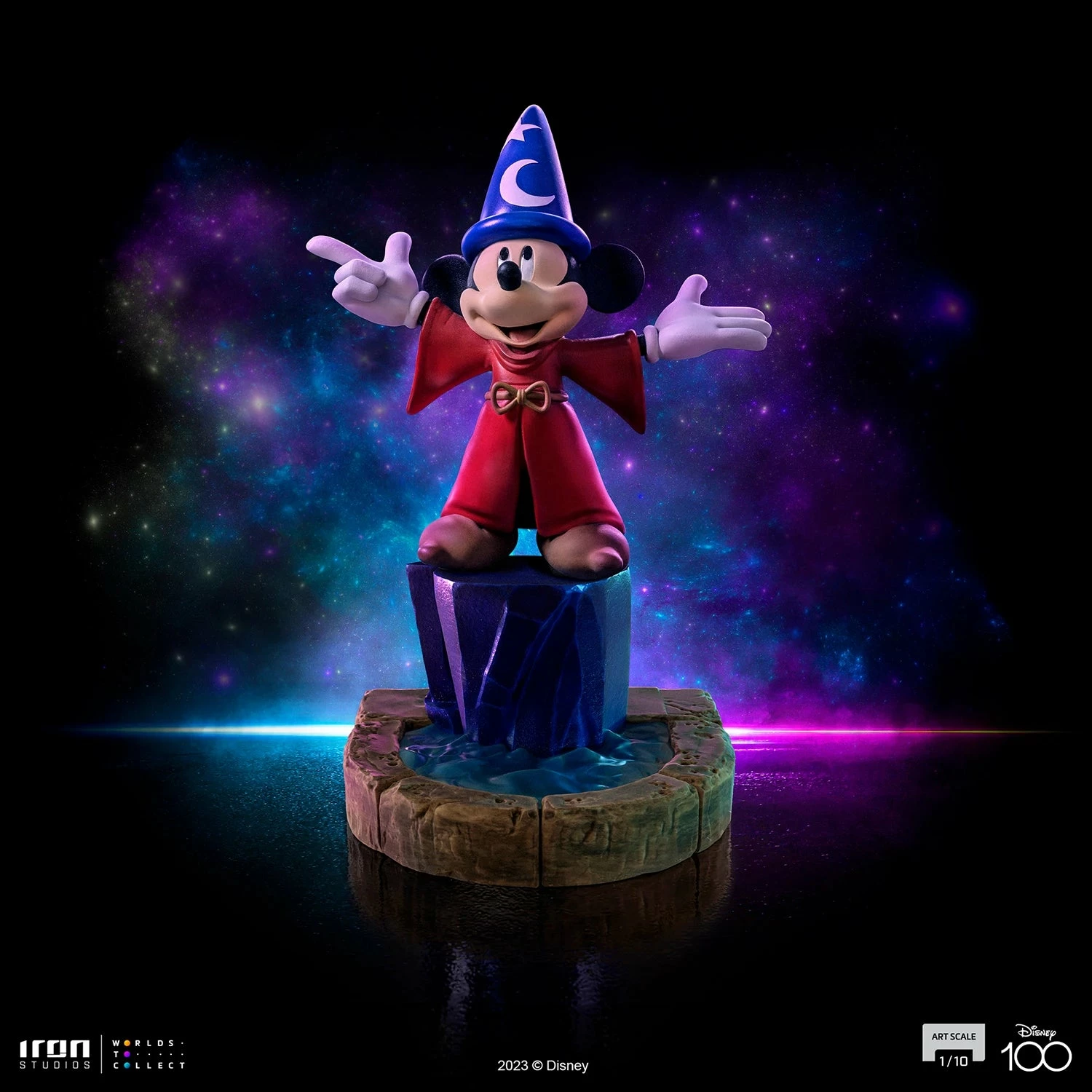 Iron Studios Fantasia Mickey 1/10 Art Scale Limited Edition Statue - Image 2