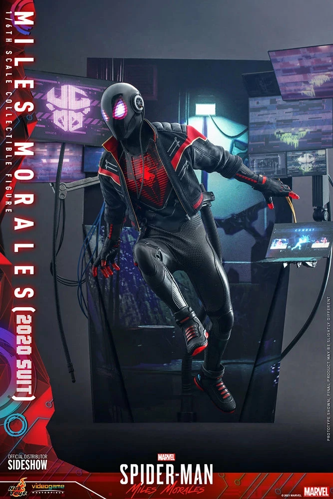 Hot Toys Spider-Man Into The Spider-Verse 1/6th Scale Miles Morales 2020 Suit Figure - Image 17