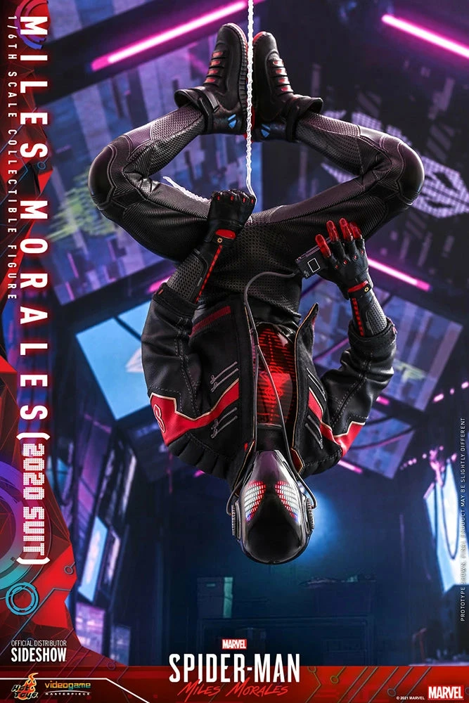 Hot Toys Spider-Man Into The Spider-Verse 1/6th Scale Miles Morales 2020 Suit Figure - Image 4