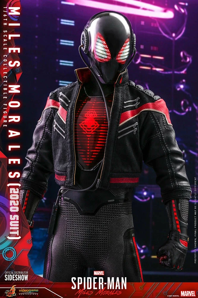 Hot Toys Spider-Man Into The Spider-Verse 1/6th Scale Miles Morales 2020 Suit Figure - Image 6