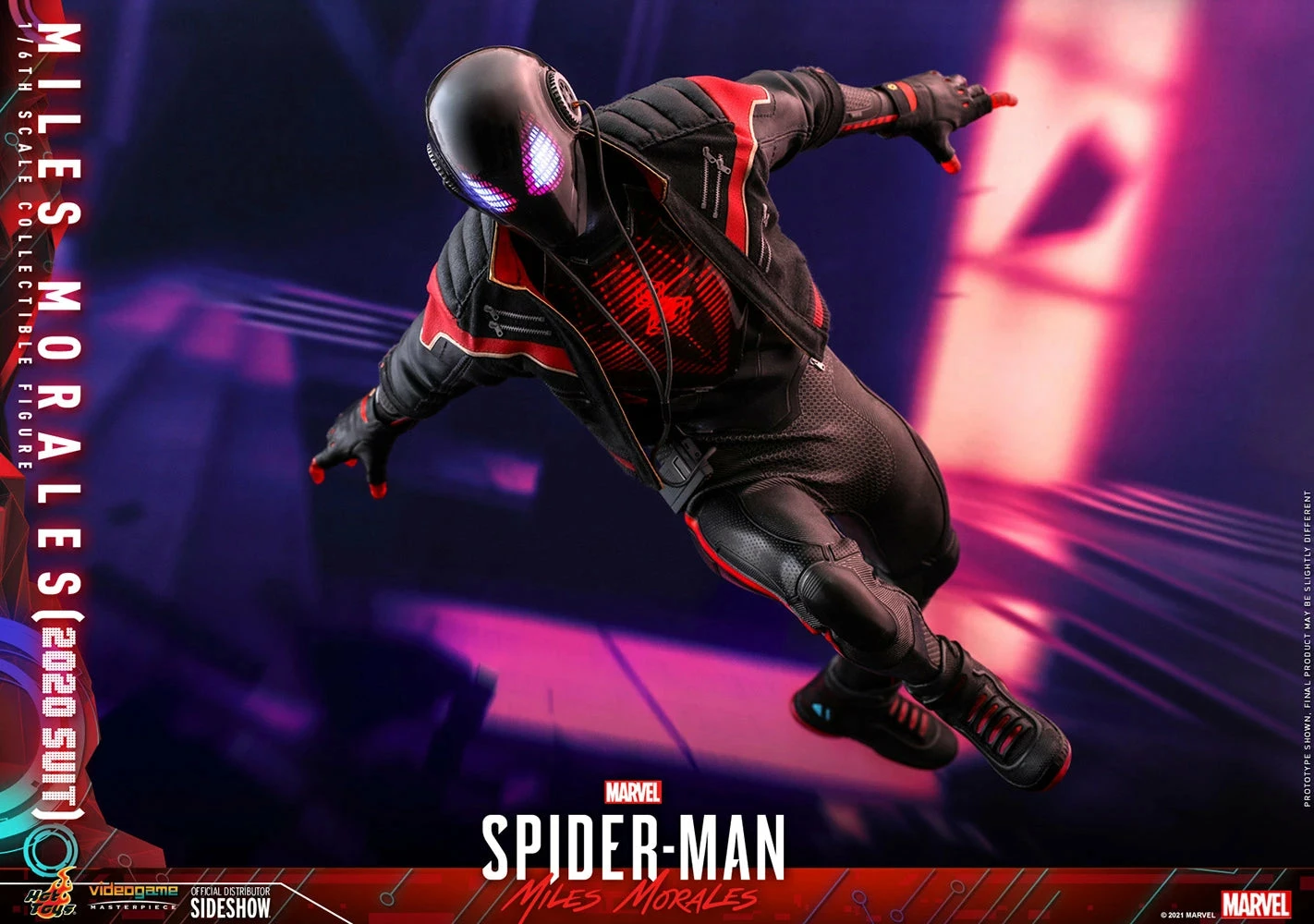 Hot Toys Spider-Man Into The Spider-Verse 1/6th Scale Miles Morales 2020 Suit Figure - Image 10