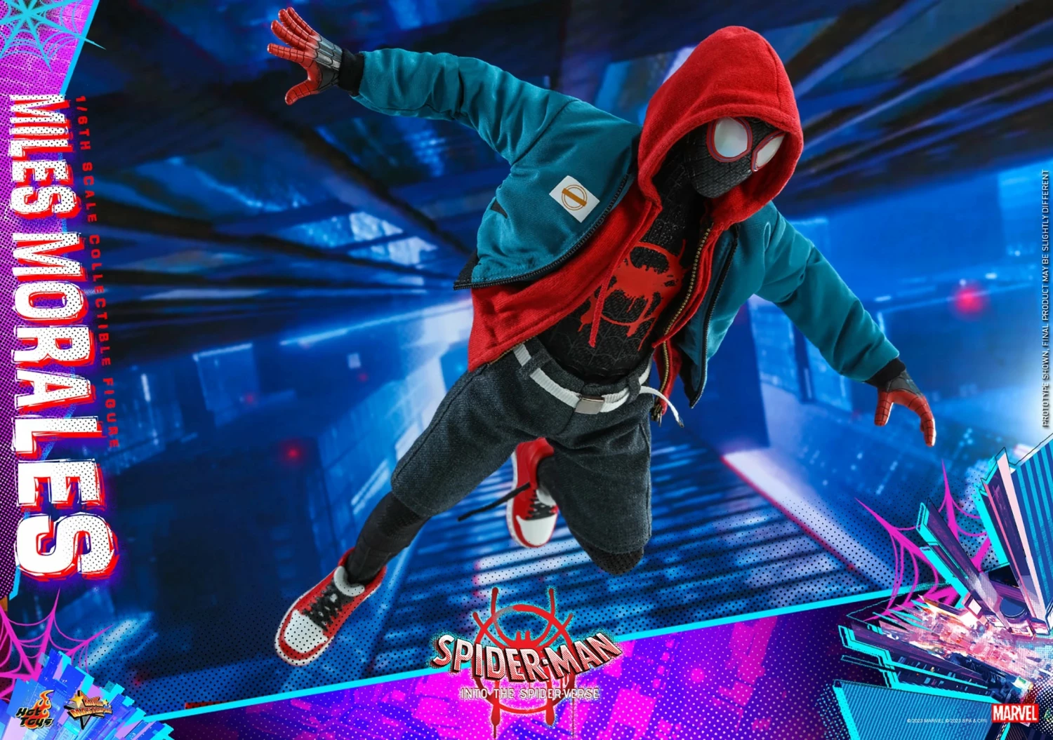 Hot Toys Spider-Man Into The Spider-Verse 1/6th Scale Miles Morales Figure - Image 7