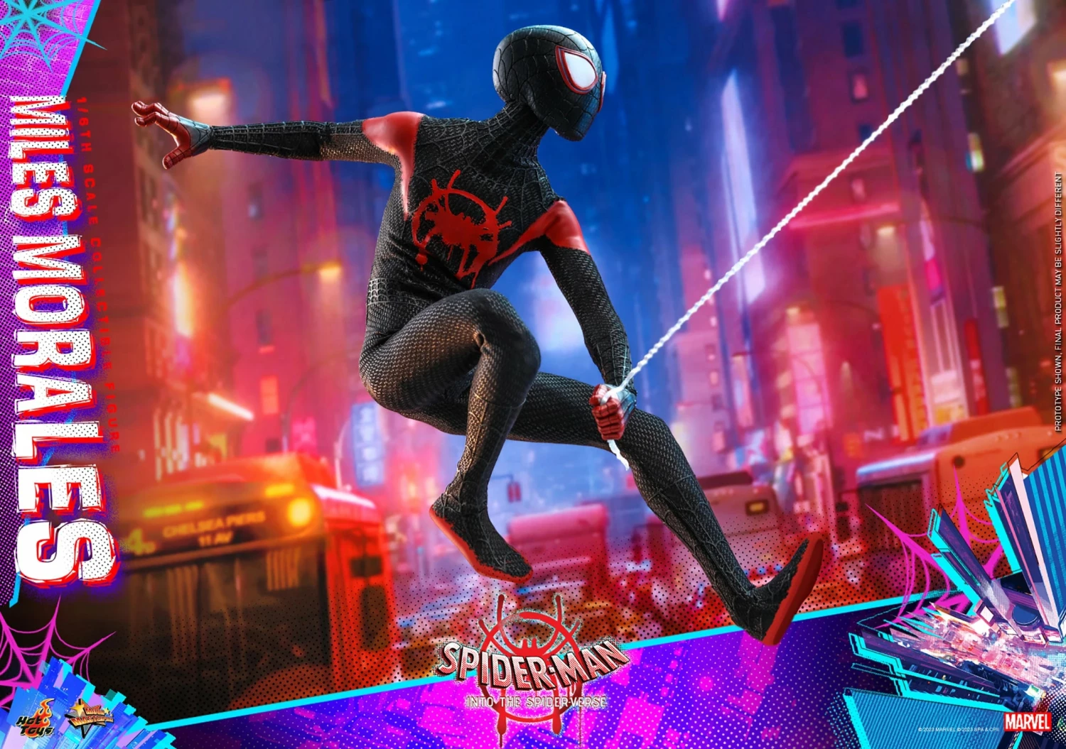Hot Toys Spider-Man Into The Spider-Verse 1/6th Scale Miles Morales Figure - Image 8