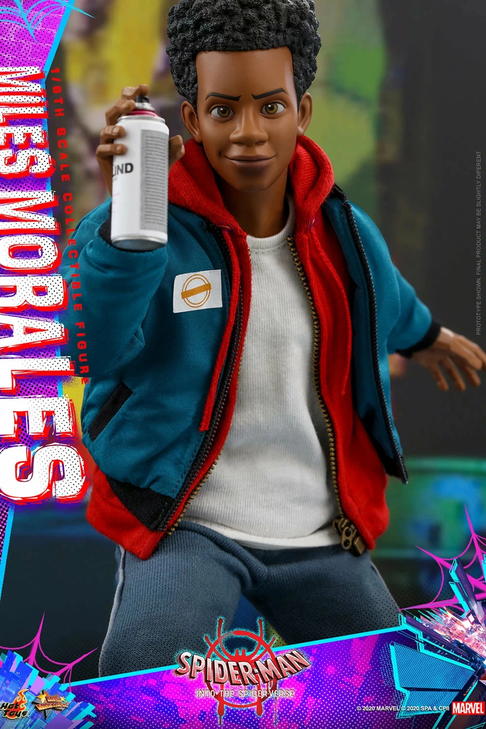 Hot Toys Spider-Man Into The Spider-Verse 1/6th Scale Miles Morales Figure - Image 9