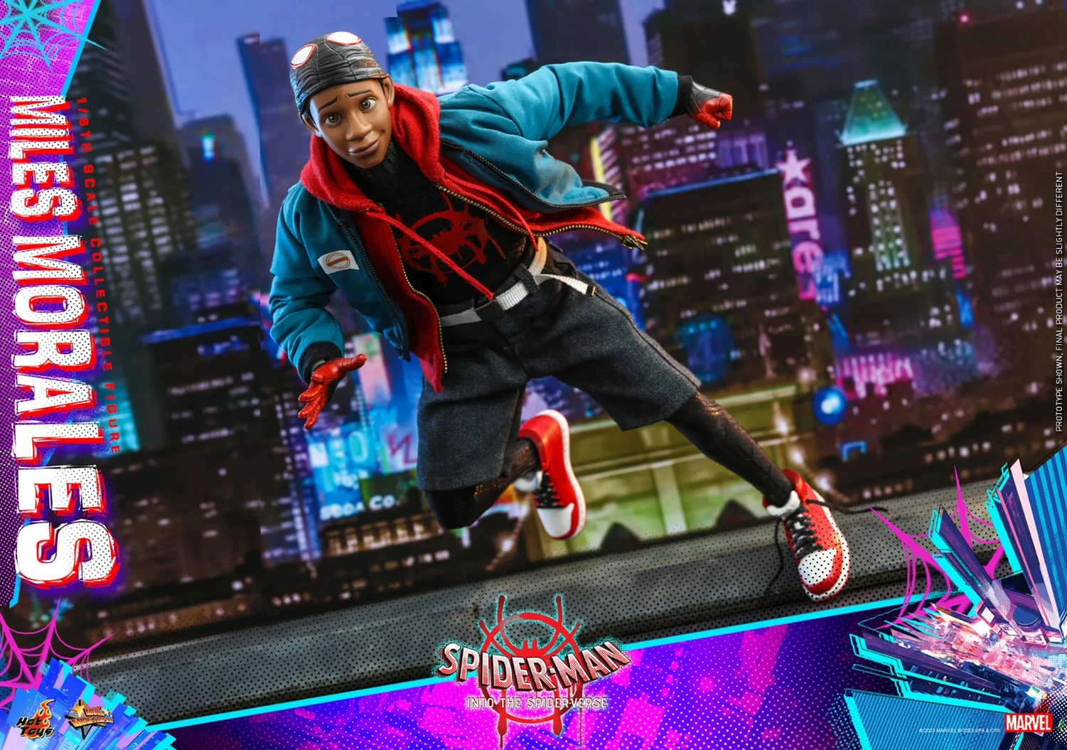 Hot Toys Spider-Man Into The Spider-Verse 1/6th Scale Miles Morales Figure - Image 17