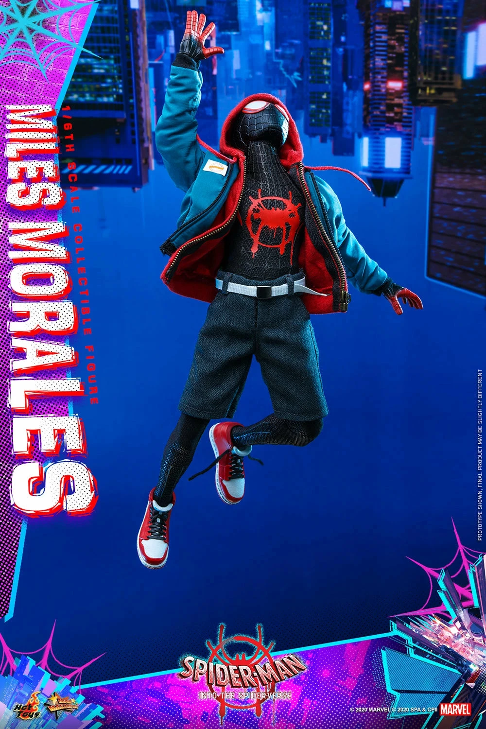 Hot Toys Spider-Man Into The Spider-Verse 1/6th Scale Miles Morales Figure - Image 12