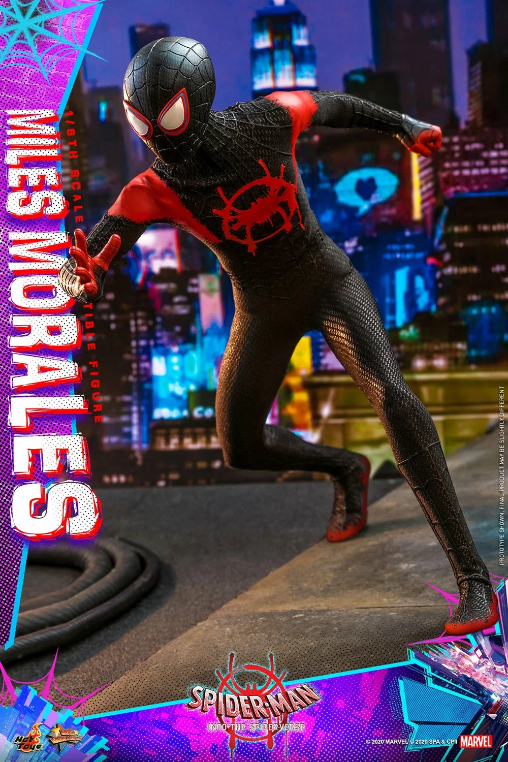 Hot Toys Spider-Man Into The Spider-Verse 1/6th Scale Miles Morales Figure - Image 13