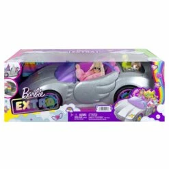 Barbie Extra Vehicle Sparkly 2-Seater Toy Convertible