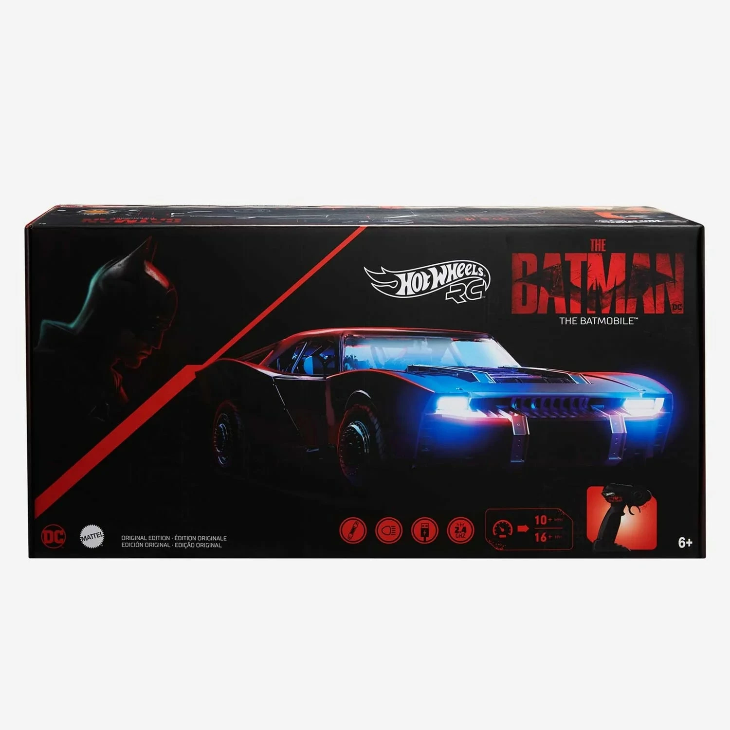 Hot Wheels The Batman 1/10 Scale Remote Control Original Batmobile - Image 13