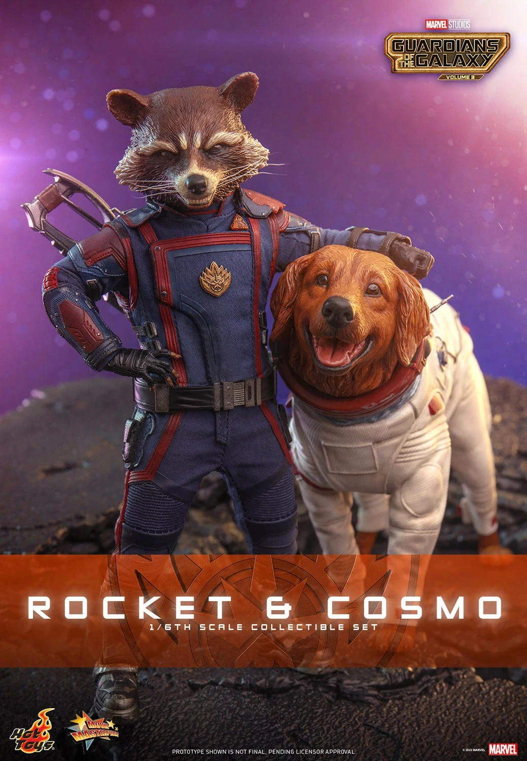 Hot Toys Guardians Of The Galaxy Vol. 3Rocket And Cosmo 1/6th Scale Figure Set - Image 17