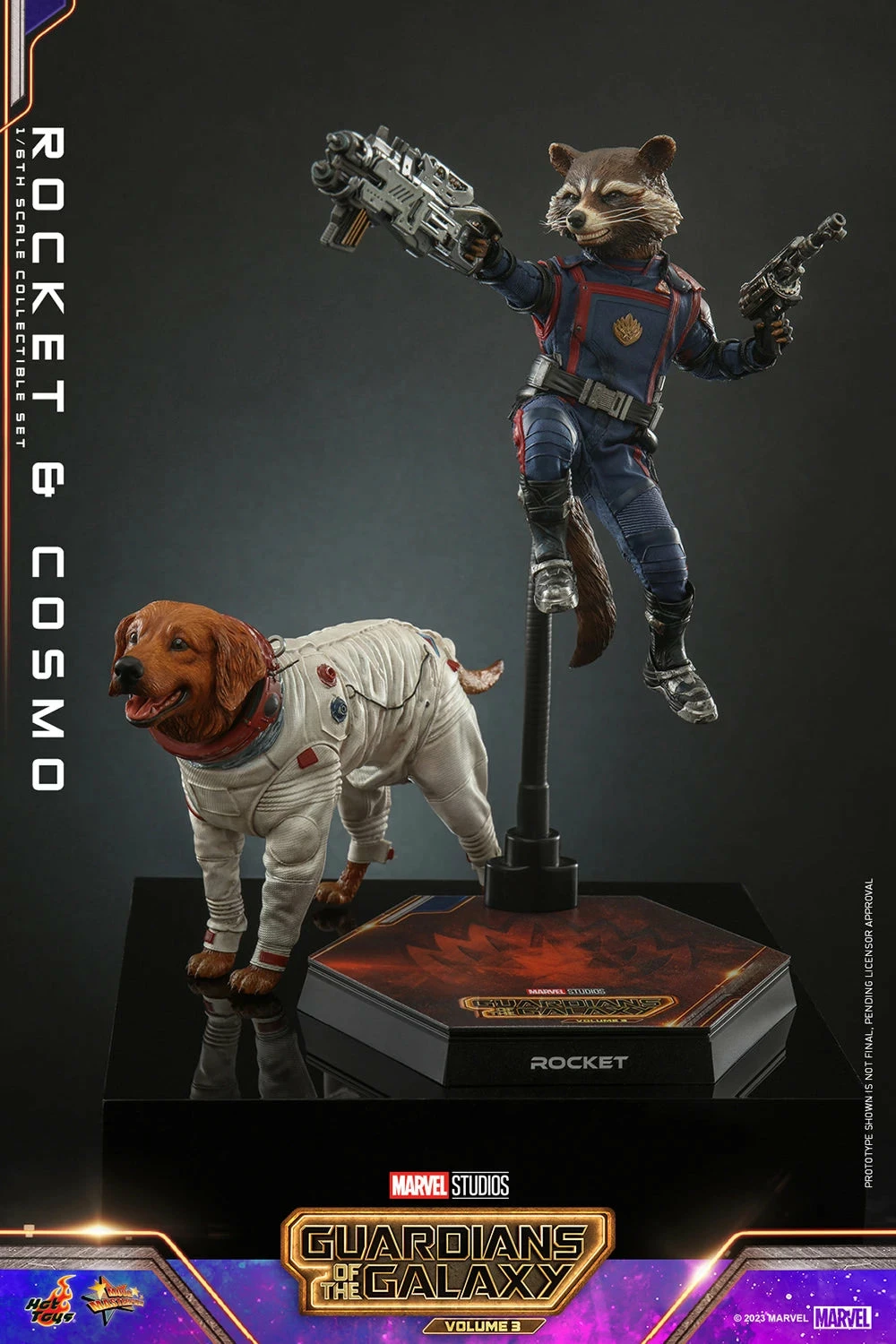 Hot Toys Guardians Of The Galaxy Vol. 3Rocket And Cosmo 1/6th Scale Figure Set - Image 14