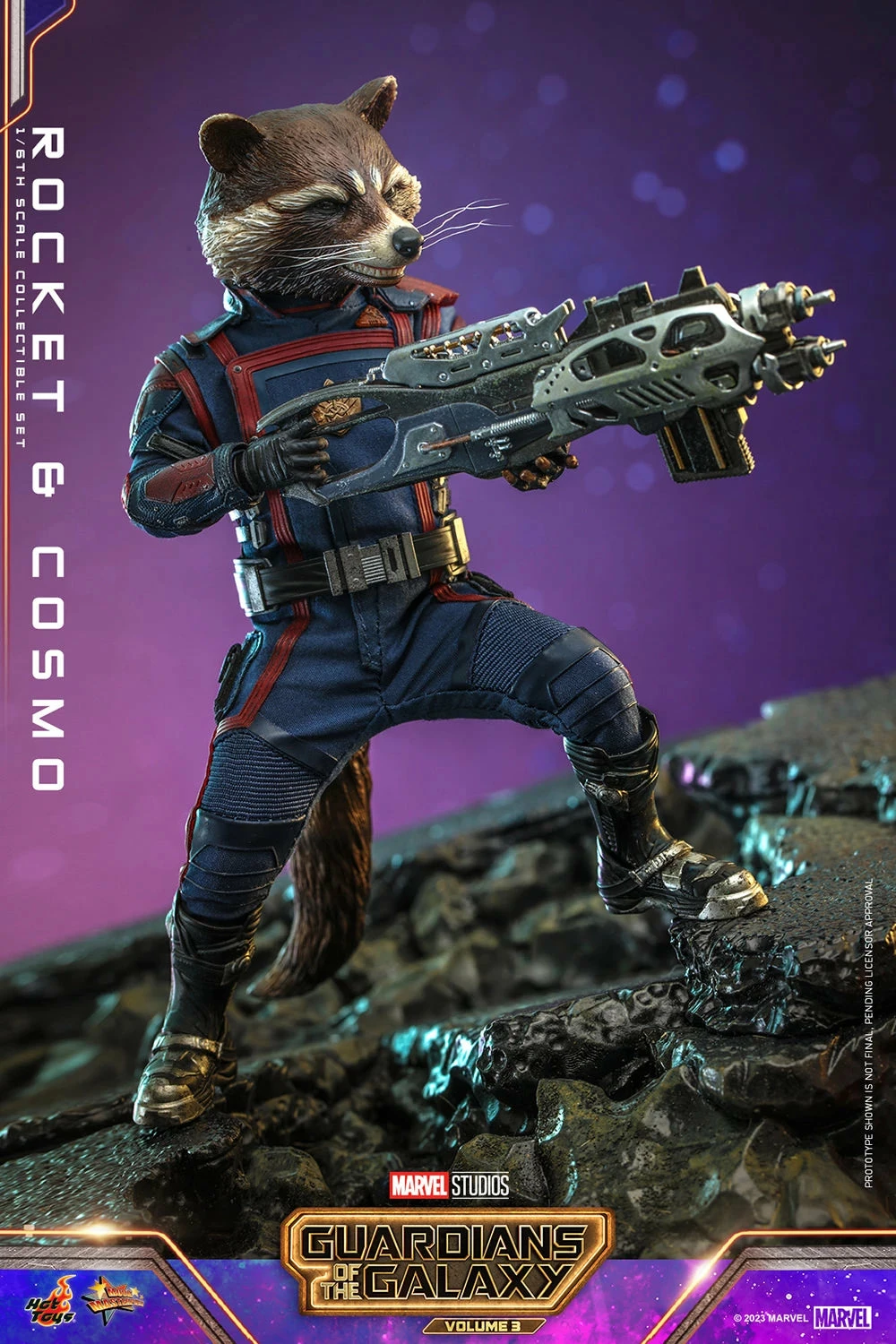 Hot Toys Guardians Of The Galaxy Vol. 3Rocket And Cosmo 1/6th Scale Figure Set - Image 5