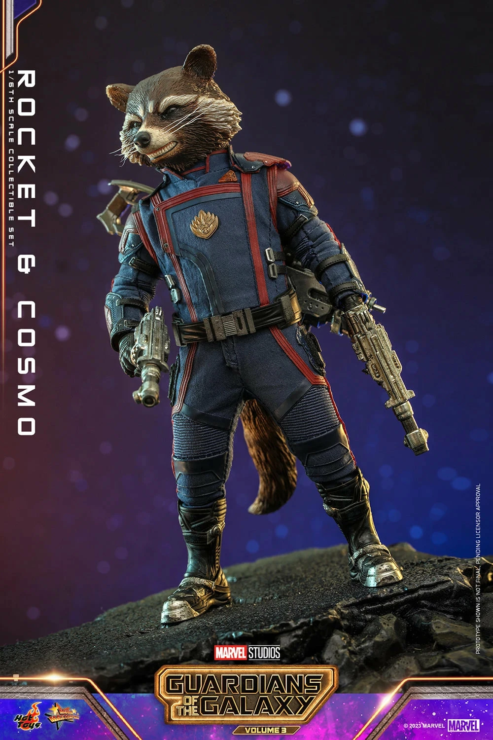 Hot Toys Guardians Of The Galaxy Vol. 3Rocket And Cosmo 1/6th Scale Figure Set - Image 6
