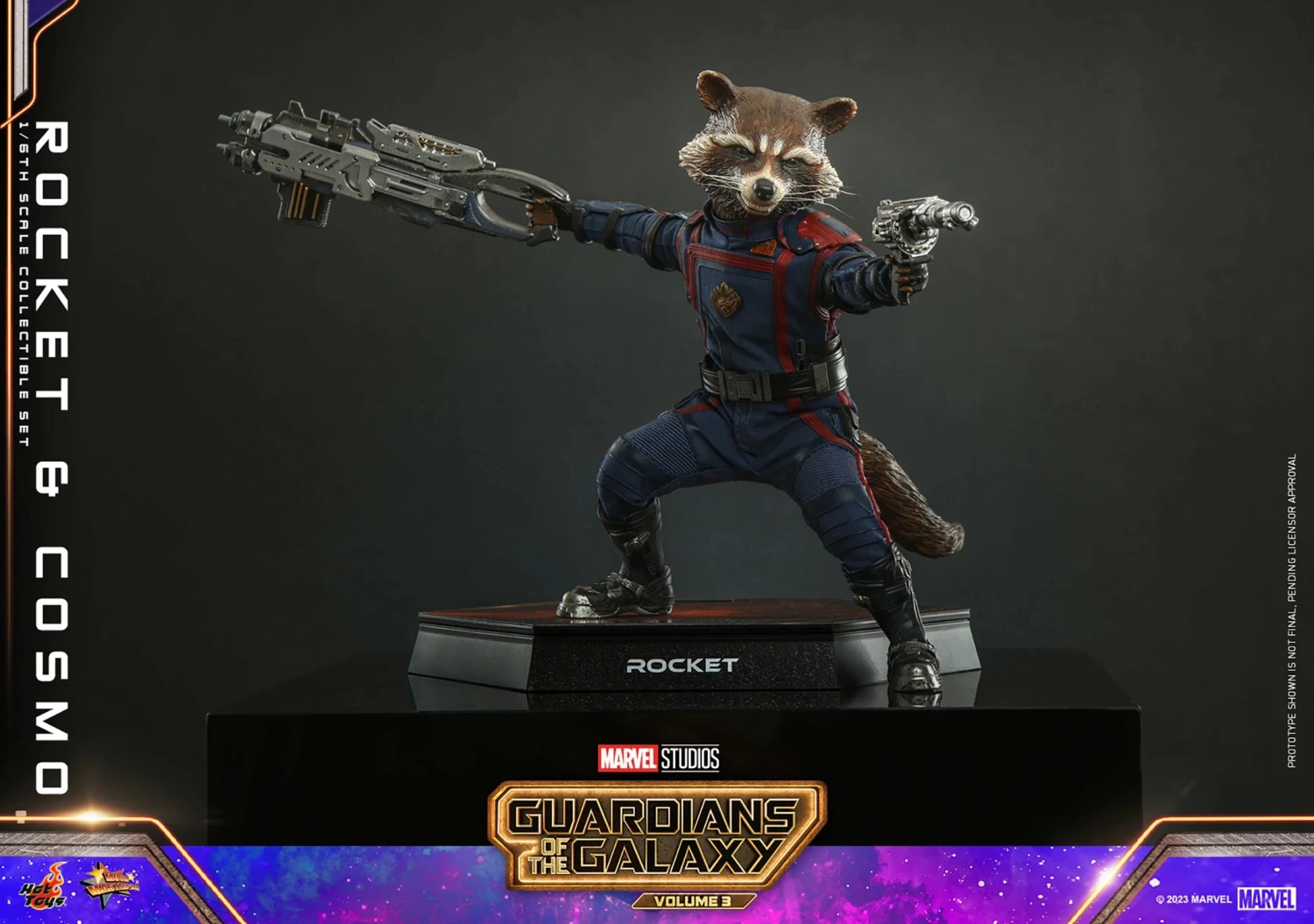 Hot Toys Guardians Of The Galaxy Vol. 3Rocket And Cosmo 1/6th Scale Figure Set - Image 9