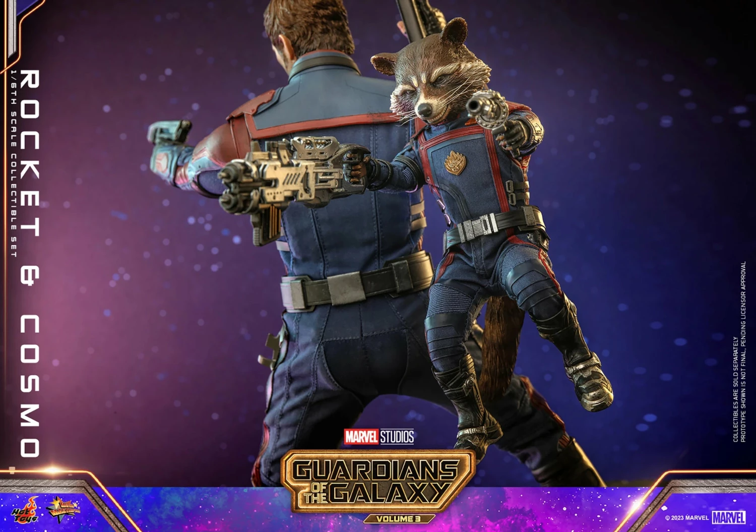 Hot Toys Guardians Of The Galaxy Vol. 3Rocket And Cosmo 1/6th Scale Figure Set - Image 11