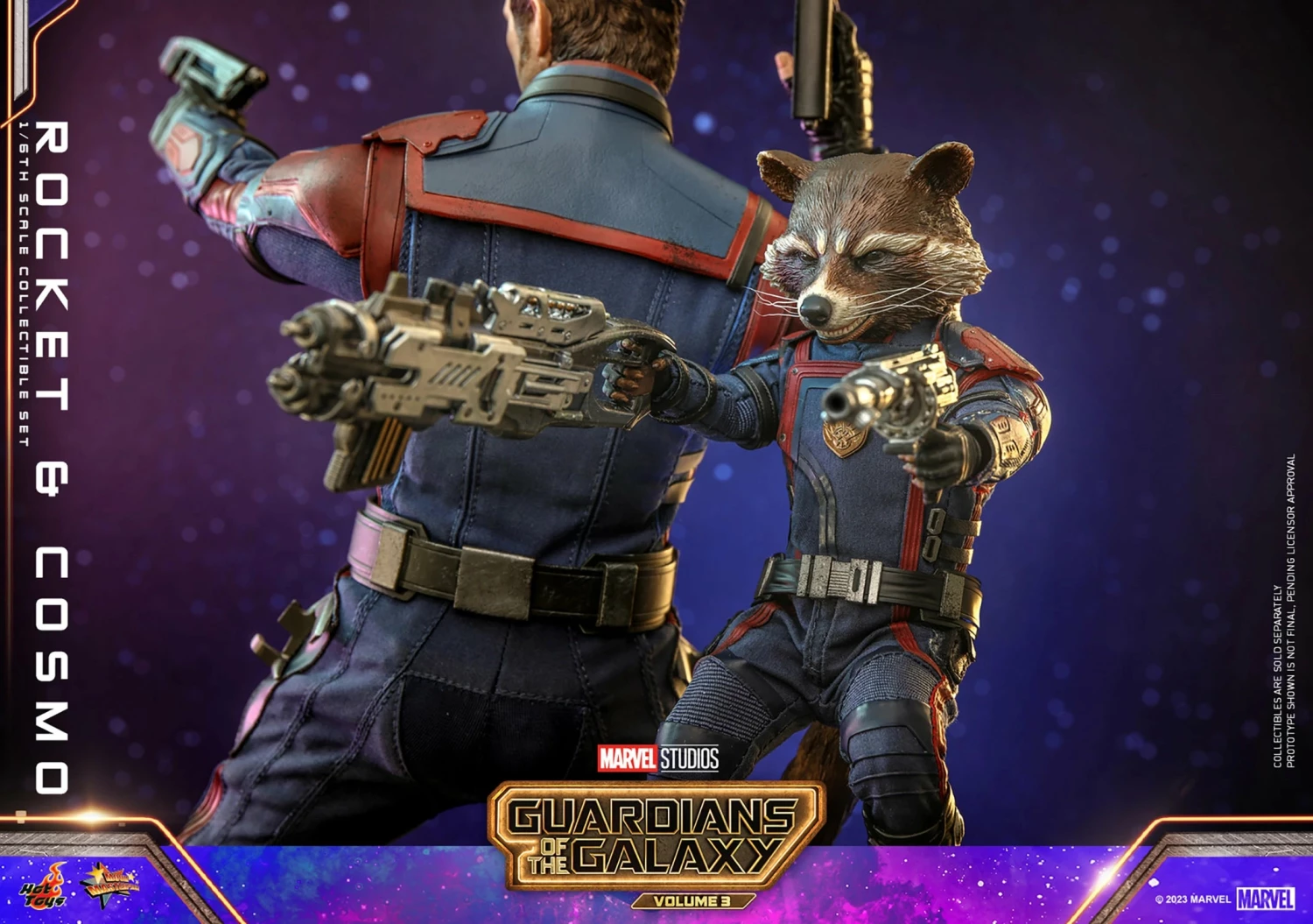 Hot Toys Guardians Of The Galaxy Vol. 3Rocket And Cosmo 1/6th Scale Figure Set - Image 12