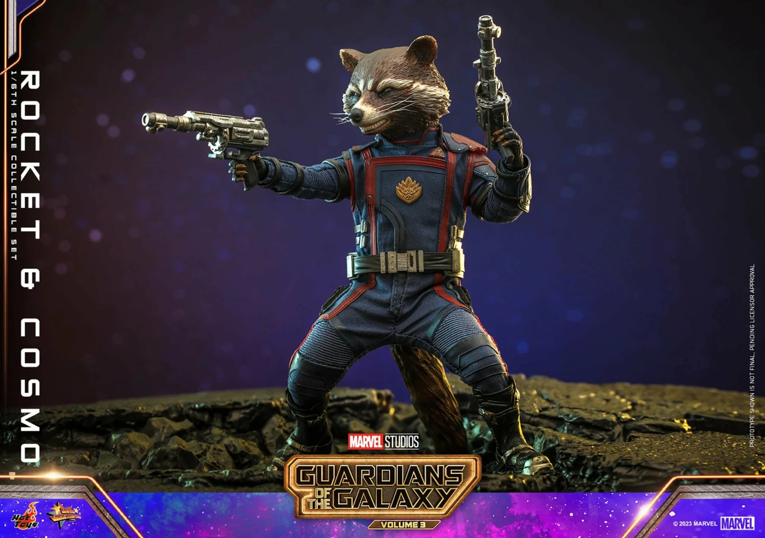Hot Toys Guardians Of The Galaxy Vol. 3Rocket And Cosmo 1/6th Scale Figure Set - Image 13