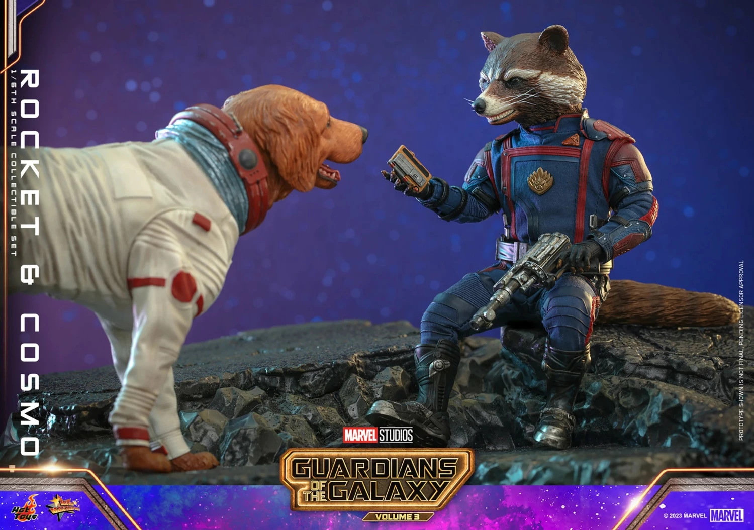 Hot Toys Guardians Of The Galaxy Vol. 3Rocket And Cosmo 1/6th Scale Figure Set - Image 16