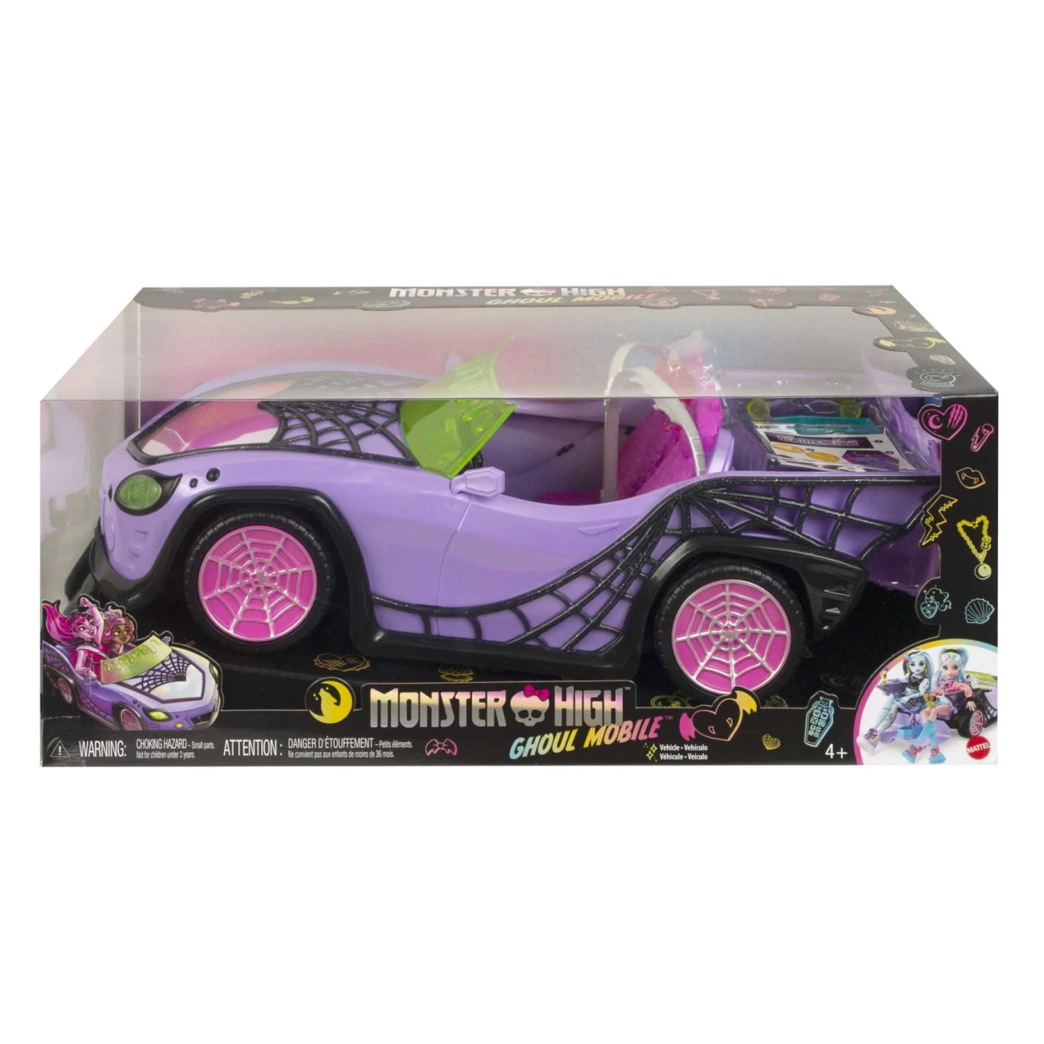 Monster High Ghoul Mobile With Pet And Cooler Accessories